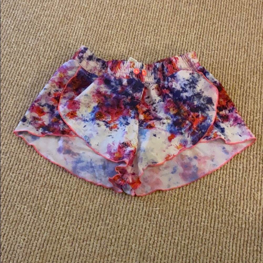 Athleta multi-colored athletic swim shorts